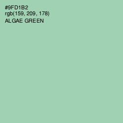 #9FD1B2 - Algae Green Color Image